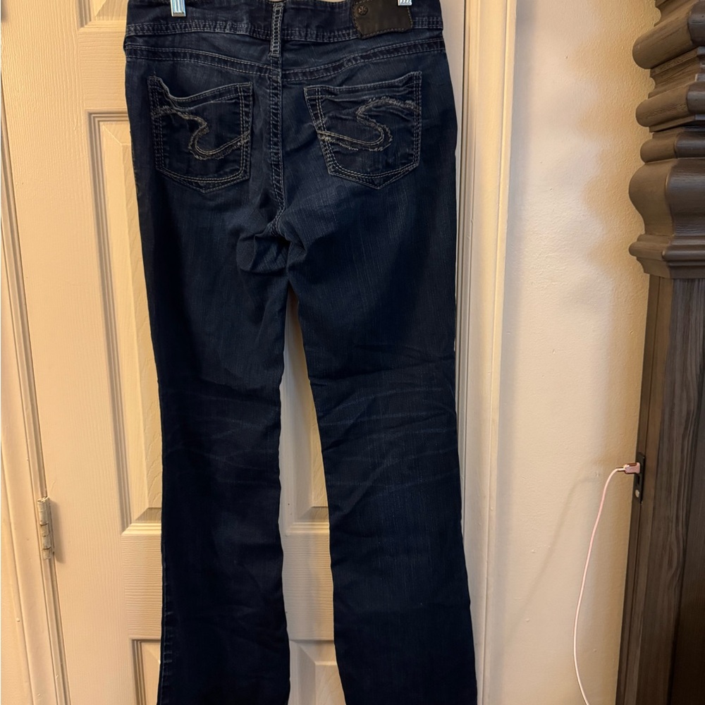 Silver Jeans Women's Dark Indigo Boot Cut Jeans